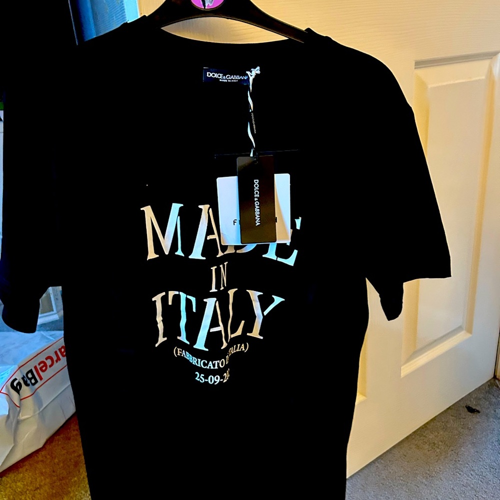 D&G t shirt large brand new with original tags - Picture 1 of 2